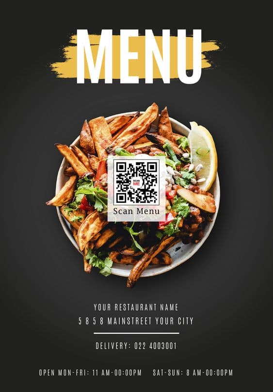 QR Menu Website